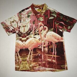 Golf Wang Flamingo Shirt Hawaiian Large Rayon Tyler The Creator Odd Future Beach